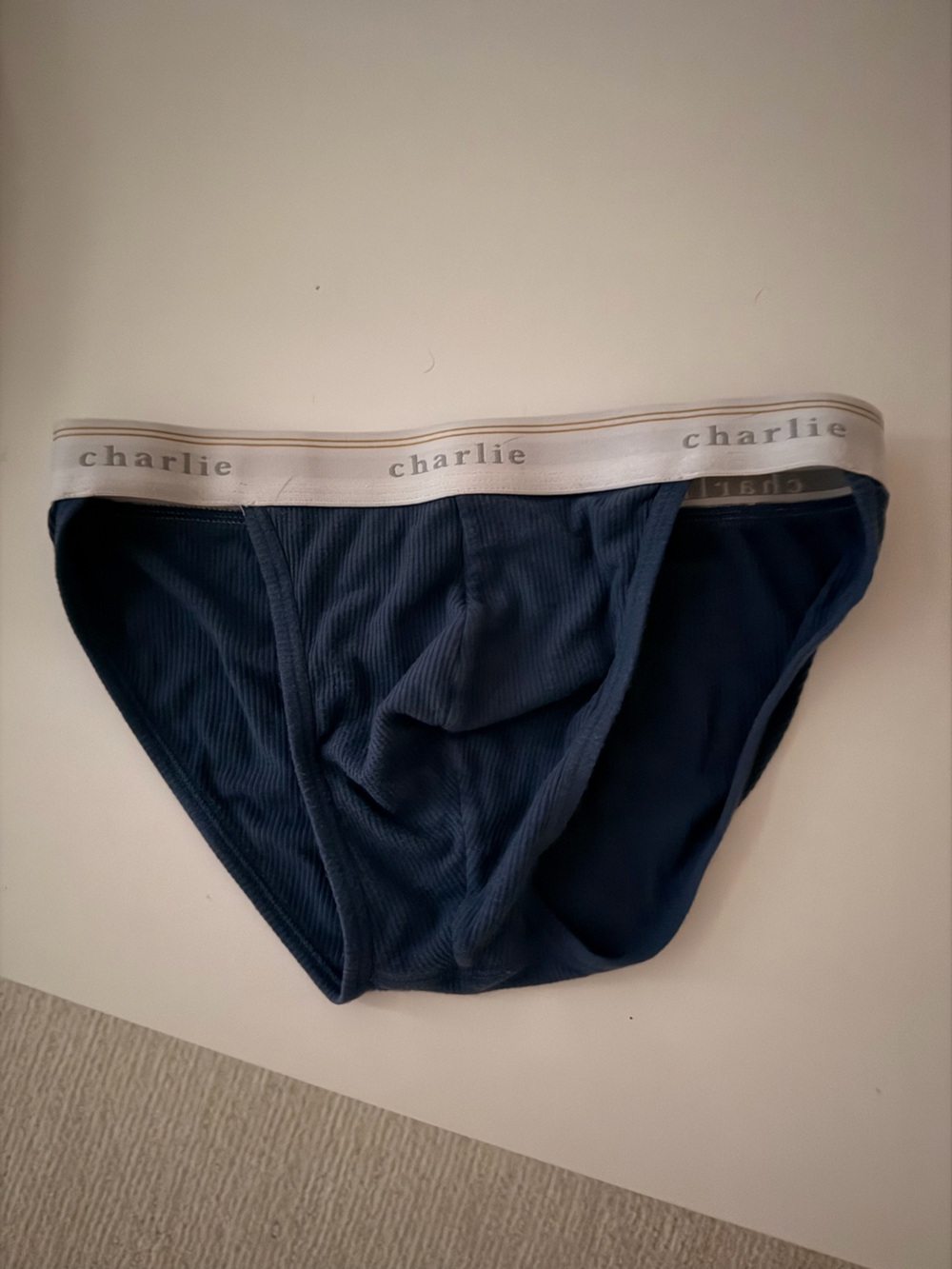 Charlie Men's Navy workout Briefs - Denim